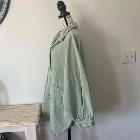 Misguided Denim Oversized Shacket Shirt Jacket Women’s size 12 - Picture 6 of 10